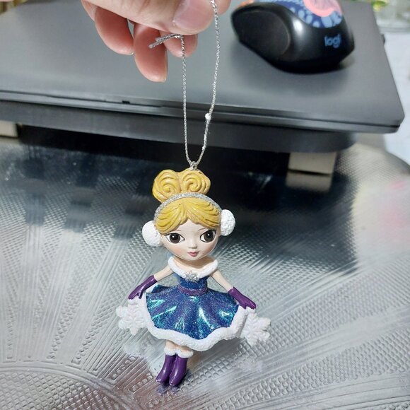 Beautiful Princess Fairy Xmas Christmas Ornament In Beautiful Dress - Picture 5 of 9